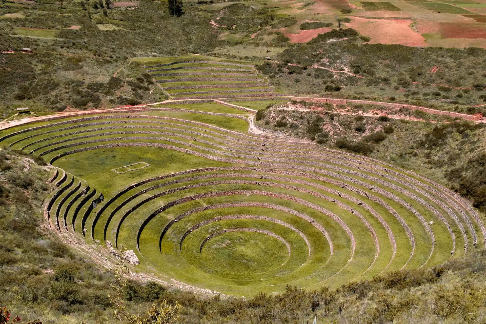 Terraces of Moray in the Sacred Valley of the Incas